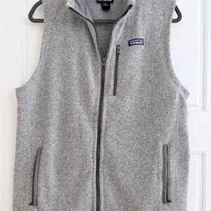 Patagonia Heather Gray Fleece Vest